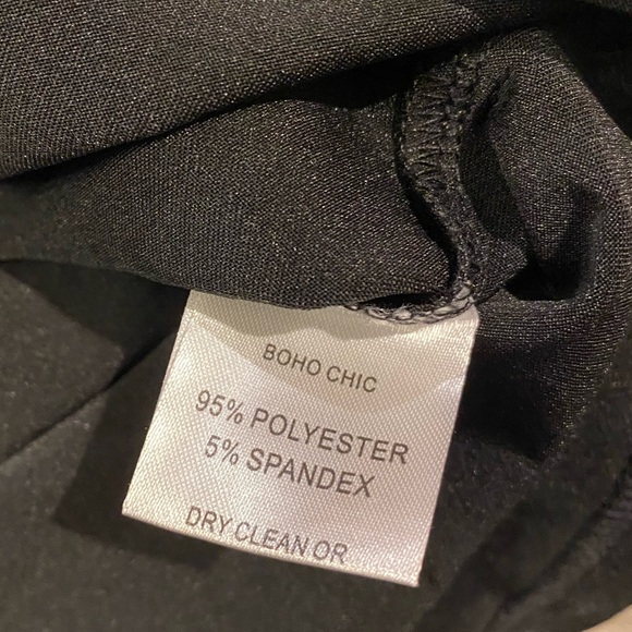 Black, Leather-look Blouse - Picture 6 of 7